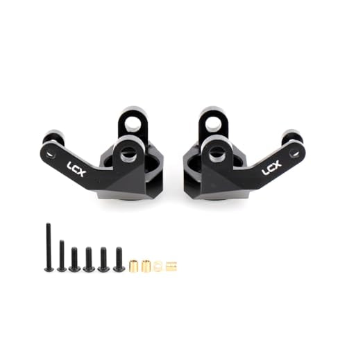 LCX Racing 1/6 RC Crawler Car CNC Machined Aluminum AR90 Front Axle Steering Knuckles L/R for Axial SCX6 AXI05000, Upgrades Parts Accessories