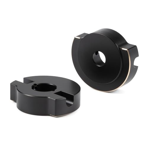 Brass Steering Knuckle Weights for Vanquish H10 Optic Sparco Yokohama RTR 1/10 RC Crawler Straight Axles Low Offset Upgrade (Rear Axle Tube Cap)
