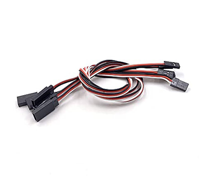Aliotech 300mm Remote Control Servo Extension Cord Cable Male to Female Servo Extension Lead Wire Cable for RC JR Futaba RC Car or Airplane