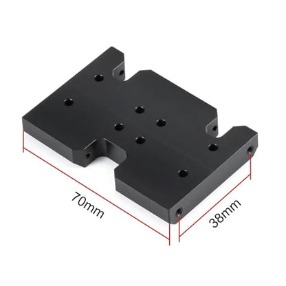 COMODO Delrin Skid Plate with Slidable Shim for 1/10 RC Crawler Chassis – 70mm Wide Replacement Underbody Guard Compatible with 3-Gear & Element Transmissions
