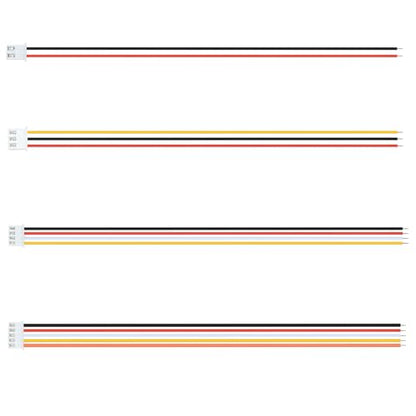 60Pairs JST-XH 2.54mm Header Connector Kit with Male and Female Connectors Adapter 200mm 26AWG Flat Wire Cable Compatible with JST XH Plug Adapter (2P/3P/4P/5P Kit) - color: 2P/3P/4P/5P Kit