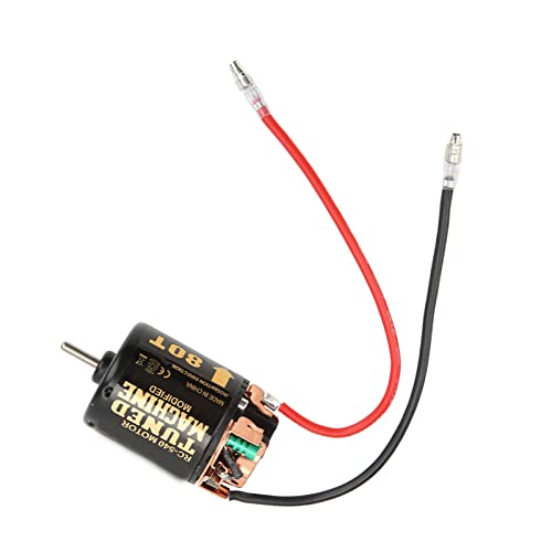 RC Brushed Motor,High Power Two Way Bearing 540 Motor,80T for 1/10 Scale RC Crawlers Rock Crawling Off Road Racing hobbyists