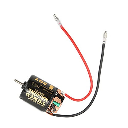 RC Brushed Motor,High Power Two Way Bearing 540 Motor,80T for 1/10 Scale RC Crawlers Rock Crawling Off Road Racing hobbyists
