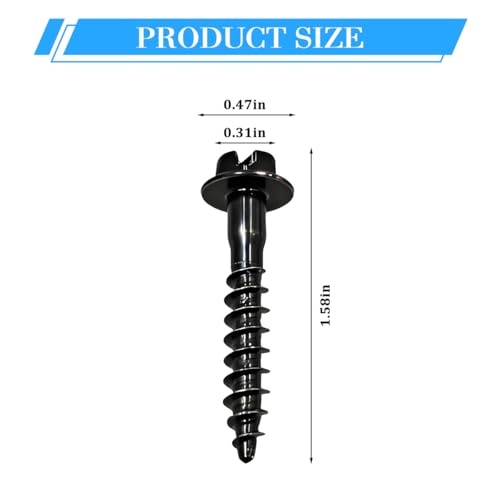5PCS Car Air Filter Box Screws, Carbon Steel Vehicle Filter Housing Retainer Bolts Kit, Auto Air Box Cleaner Intake Fixing Screw Replacement, Compatible with Denali Journey Caliber