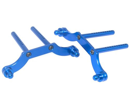 Body Post Mount Compatible with HPI 1/8 Savage Upgrade 85060 RC Car Aluminum Alloy Front Rear Shell Post Part(Dark Blue) - color: Dark Blue