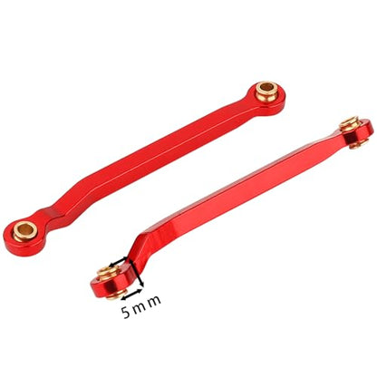 TRX4M Metal High Clearance Chassis Link Rods Linkage Set for TRX-4M K10 High Trail Pickup 1/18 RC Off-Road Crawler Original Stock Upgrade Parts (red) - color: Red