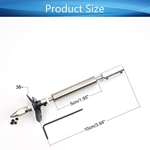 RC Boat Drive Shaft Kit for 3mm Motor Shaft w Propeller and Coupling Joint | L100mm Shaft, L50mm Sleeve, D36mm Propeller - size: 3.00MM