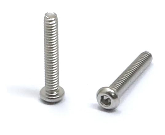 iexcell 100 Pcs M2 x 12mm Thread Pitch 0.4 mm Stainless Steel 304 Hex Socket Button Head Cap Screws Bolts Kit - size: M2 x 12mm