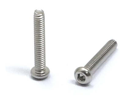 iexcell 100 Pcs M2 x 12mm Thread Pitch 0.4 mm Stainless Steel 304 Hex Socket Button Head Cap Screws Bolts Kit - size: M2 x 12mm