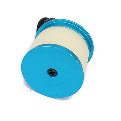 ShareGoo RC Aluminum Capped Air Filter Element Sponge 04104 Upgrade Parts Compatible with 1/10 HSP Traxxas Himoto Redcat RC Nitro Truck Buggy (Blue)