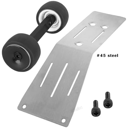 RC Upgrade Parts Steel Wheelie Bar for 1/16 Mini Maxx 4WD RTR Brushless Monster Truck (#107154-1),Tail Wheel Head up Wheel Hop Ups,Black(1 PCS - color: Black-(1 Pcs）
