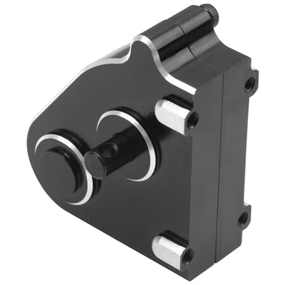 Metal Transfer Case Gearbox Transmission Gearbox Compatible with MN128 MN86 MN86K MN86S MN86KS 4WD G500 1/12 RC Crawler Car Upgrade Part (Black) - color: Black