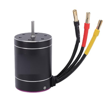 Generic Brushless Motor ESC Combo 3300KV 75A, High Speed RC Motor Set with Design for 1/10 1/8 RC Cars Boats