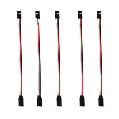 3-pin servo Extension, Male-Female JR Plug servo Extension Lead Cable, Used for RC Quadcopter Aircraft (5 Sizes) 10cm/3.94In 5pcs… - size: 10 cm (5 pieces)