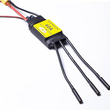 60A ESC 2-6S LiPo Brushless Electric Speed Controller | With BEC XT60 & 4.0mm Plug for RC Drone Airplane Model - size: 60A