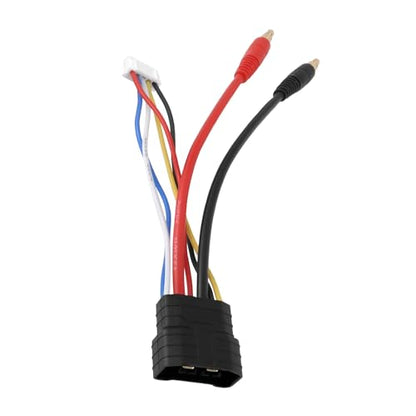 1x RC Car Lipo Battery Connector Cable Adapter 4S Hard-Case Battery Harness Connector with JST-XH Balance Plug Compatible with T-raxxas TRX 1/8 RC Car