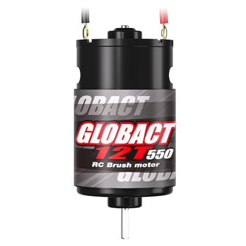 GLOBACT 550 12T Brushed Motor for 1/10 Slash Arrma Granite Senton Axial - size: 12T