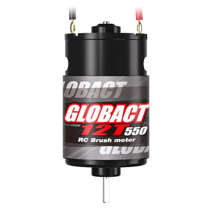 GLOBACT 550 12T Brushed Motor for 1/10 Slash Arrma Granite Senton Axial - size: 12T