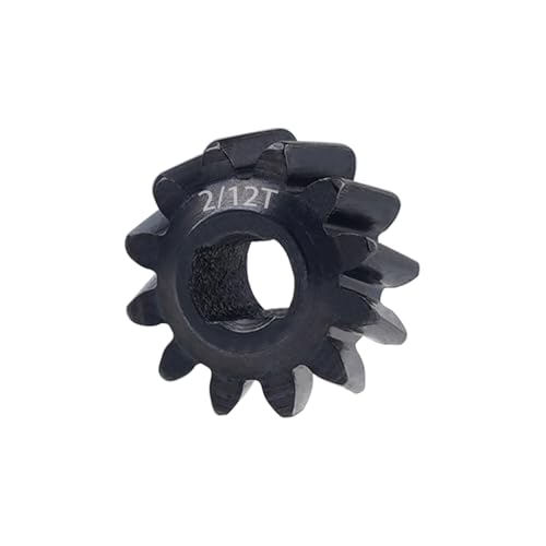 DJX 2/12T Axle Worm Gear Upgrades Part for 1/30 Axial SCX30 Jeep Wrangler JLU Bronco (12T) - size: 2/12T