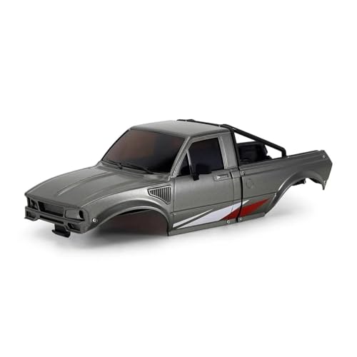RC Upgrade Accessories for TRX4M for Defender for Bronco 1/18 IR60 for Pickup Hard Body Shell with Bed Rack RC Crawler Car Accessories Modification RC Car Parts(Gray) - size: Gray