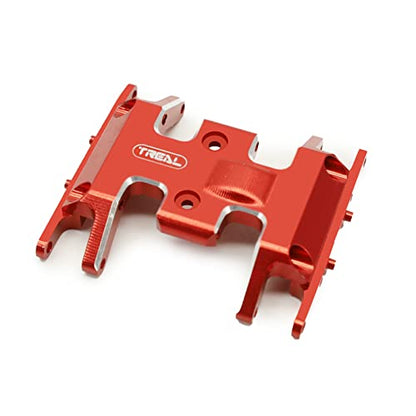 Treal Axial SCX24 Skid Plate Aluminum 7075 CNC Machined for 1/24 SCX24 Deadbolt C10 Betty Jeep (Red) - color: Red
