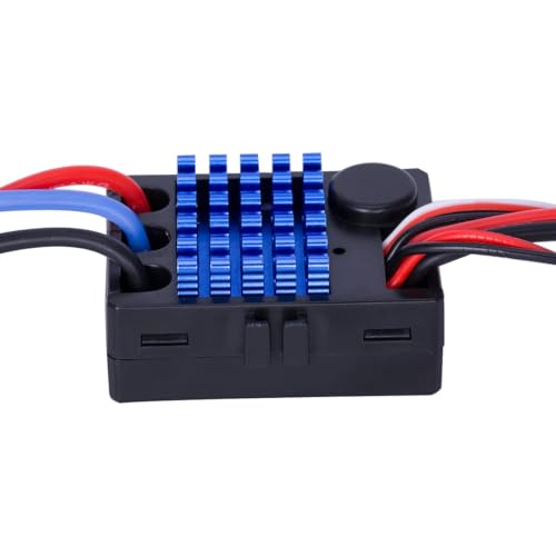 35A Sensorless HSP Brushless ESC 5V/2A BEC Waterproof Electric Speed Controller for 1/18 1/16 1/14 Drifting Short-Course Truck Wltoys HSP Upgrades Monster Truck (External)