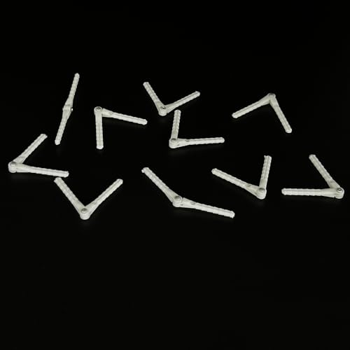 10PCS RC Airplane Plastic Pin Hinge for RC Plane Helicopter Aircraft DIY Model Plane Fix Wing Parts (2.5x48mm) - style: 2.5x48mm