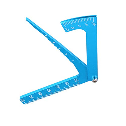 Blue RC Adjustable Ruler, Camber Gauge Tool for Measuring and Adjusting RC Car Wheel Rim Height