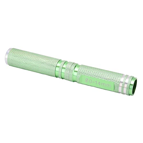 0-14mm Universal RC Reamer Hole Puncher with Aluminum Handle, Curved Scissor Drills Set for RC Car Truck Tank Drone Body Shell Mounting (Green) - color: Green