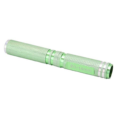 0-14mm Universal RC Reamer Hole Puncher with Aluminum Handle, Adjustable Drilling Tool for RC Car Body Shell, Includes Curved Scissor Set for Drone Tank Boat Helicopter (Green) - color: Green