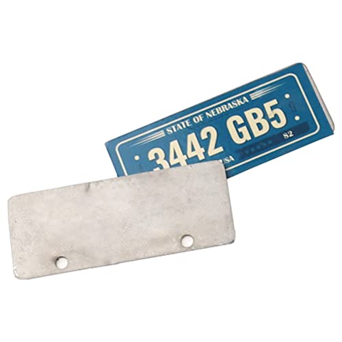 2PCS HIRCQOO Metal RC Car License Plate Decorations Accessories Compatible with Traxxas TRX-4 Tamiya CC01 Axial SCX10 D90 1/10 RC Crawler Car (3442GB5) - style: 3442GB5