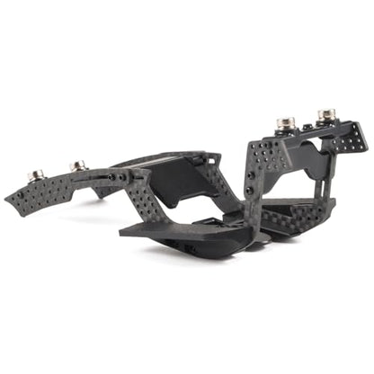 1/24 LCG Chassis Kit, SCX24 Carbon Fiber Chassis Custom Builds, Performance Comp Rigs with High Clearance Adjustable Wheelbase for 1/24 RC Crawler SCX24 FCX24