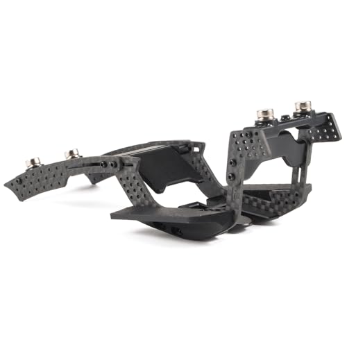1/24 LCG Chassis Kit, SCX24 Carbon Fiber Chassis Custom Builds, Performance Comp Rigs with High Clearance Adjustable Wheelbase for 1/24 RC Crawler SCX24 FCX24