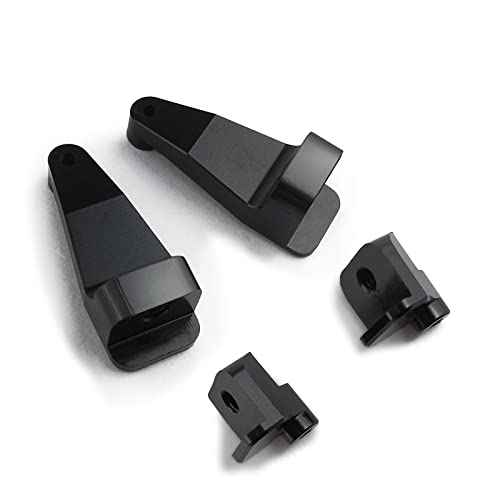 Low Center of Gravity Conversion Kit Fixed Battery Mounting Plate 2mm Battery Holder for 1/24 RC Crawler Car SCX24 Upgrades Accessories, Black