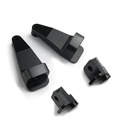 Low Center of Gravity Conversion Kit Fixed Battery Mounting Plate 2mm Battery Holder for 1/24 RC Crawler Car SCX24 Upgrades Accessories, Black