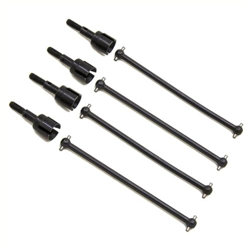 RC Car Drive Shafts Compatible with HSP 94111 94108 94170 08029 02033 1/10 RC Car Parts 4Pcs Steel Dogbone Drive Shaft & Wheel Axle Replacement
