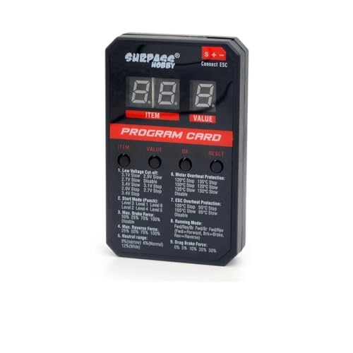 380 Specs Sensored Brushless Motor 8.5T-17.5T with 80A ESC Combo Power Unit for 1/12 1/14 RC Aircraft Car 1PCS/Set(Program Card)