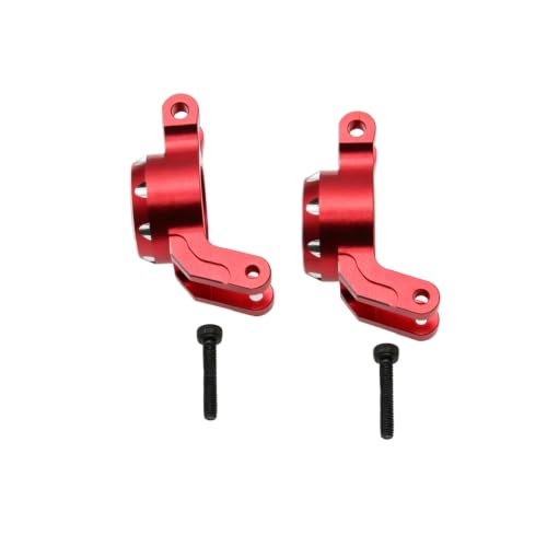 2Pcs Rear Hubs Steering Knuckles for ARRMA Mini Kraton 1/16 3S,Red | CNC Aluminum,Upgrade Kit,Durable,Install Directly - color: Red