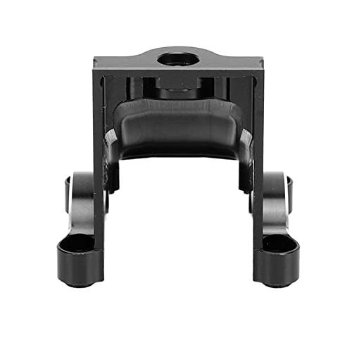 TUORE Front Rear Differential Cover, 2pcs Replacement Light Weight High Strength Aluminum Alloy RC Car Gearbox Housing for RC Car (Black)