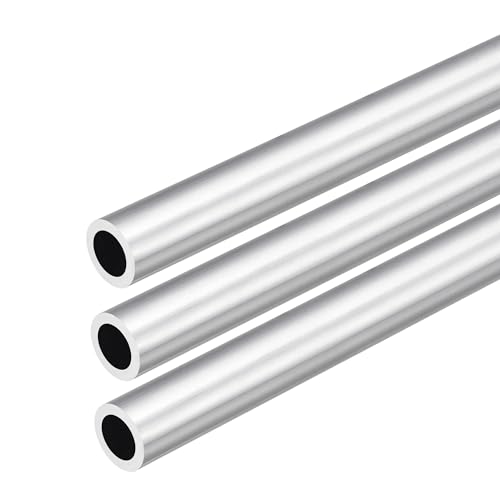 DMiotech 3Pack (15mm OD x 10mm ID) 6063 Aluminum Round Tube 300mm Length Industry Metal Tubing for Machinery Frame Construction DIY Projects - size: 15mm x 10mm x 300mm