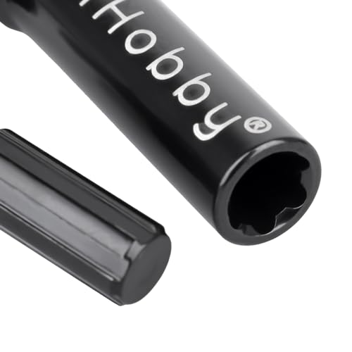 2Pcs FriHobby Stainless Steel RC Drive Shaft Metal Transmission Shaft CVD Compatible with TRX4M Defender Bronco 1/18 Crawler Upgrades Parts (Black) - color: Black
