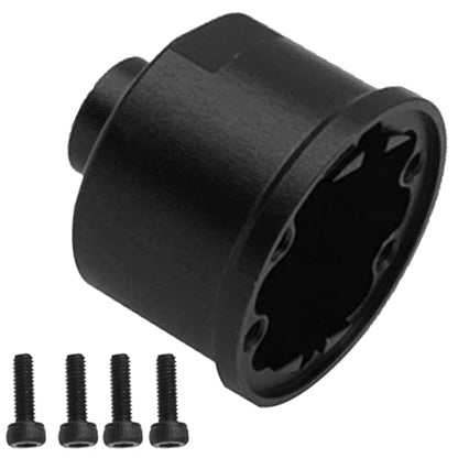 Metal Differential Carrier Diff Case Housing Compatible with Traxxas X0-1 Slash 4X4 Rustler Stampede T-Maxx Slayer 1/10 RC Car (Black) - color: Black