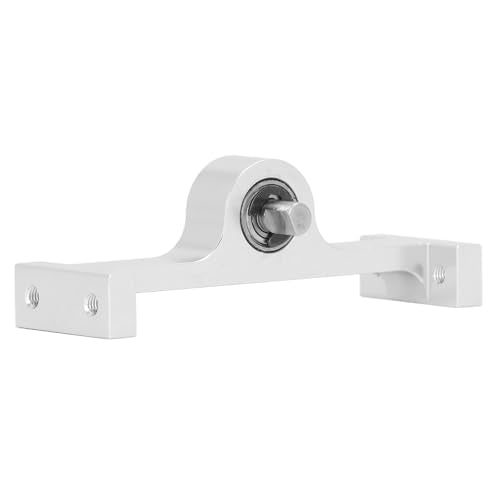 RC Transfer Case Crawler Transmission Gearbox Upgrade Parts with 5mm Steel D Shaped Shaft for 1/10 RC Crawler Sturdy Aluminum Alloy RC Transmission Gearbox for Racing (Silver) - color: Silver