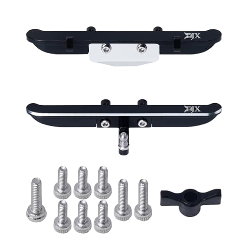 DJX Aluminum Front and Rear Bumper Set for Redcat Ascent-32 1/32 Scale RC Rock Crawler Car Upgrades Parts