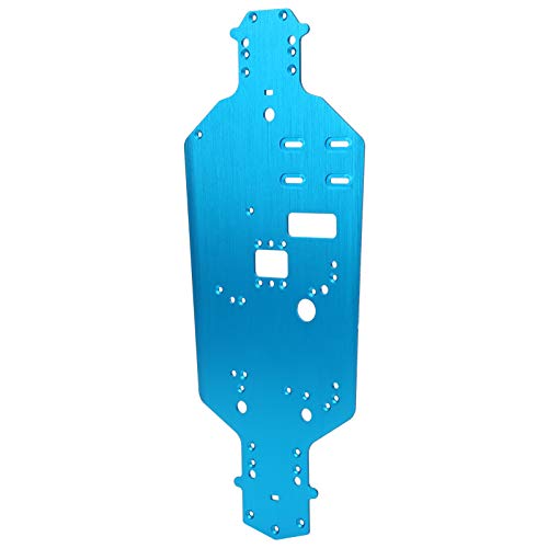 Zerodis Aluminum Alloy Upgraded RC Chassis Plate for HSP 94122 1/10 RC Car, and Chassis Replacement for RC Enthusiasts (Blue)