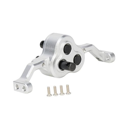 Yiju Model Car Transfer Case Aluminum Alloy Chassis Gearbox RC Car Carrier Bearing Adjustable Metal Transfer Assembly Lightweight Frame, Silver - color: Silver