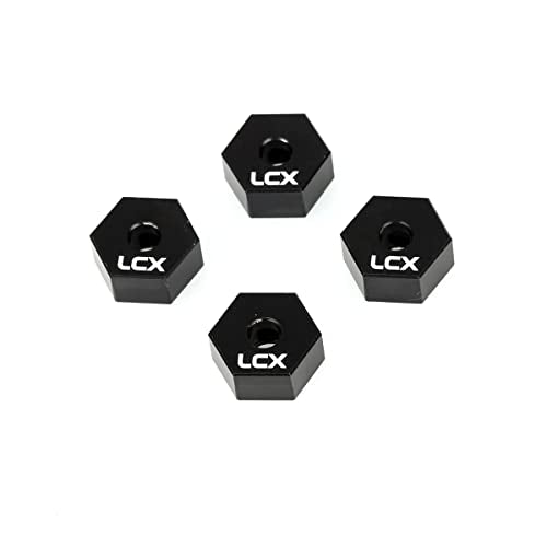 LCX Racing 1/10th RC Crawler Car 12mm x 6mm Aluminum Wheel Hex Hubs Drive Adapter for Axial SCX10 SCX10 II 90046