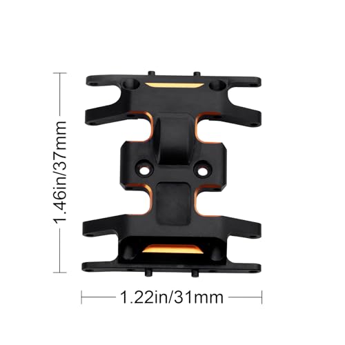 Aluminum Chassis Skid Plate for 1/24 Axial SCX24 Deadbolt Crawler Car AXI90081 Upgrades Parts