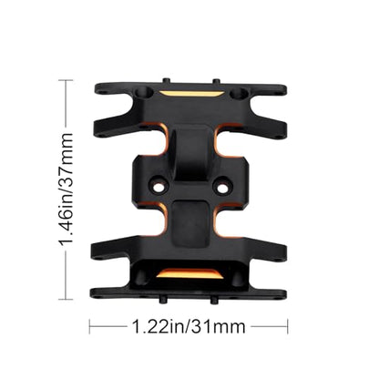 Aluminum Chassis Skid Plate for 1/24 Axial SCX24 Deadbolt Crawler Car AXI90081 Upgrades Parts