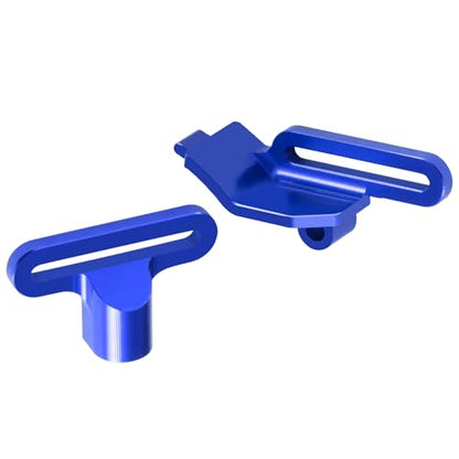 Aluminum Alloy Battery Holder Mount Hold-Down for Tra-xxas 1:16 Mini Maxx 4WD 1/1:10 Mini XRT VXL-3S Monster Truck Upgrades (Blue) - color: Blue